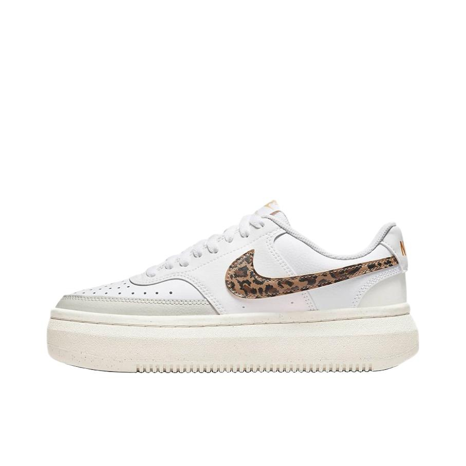 推荐商品：Nike Court Vision 1 Alta 板鞋 缓震舒适轻便耐磨厚底增高 米白/棕色