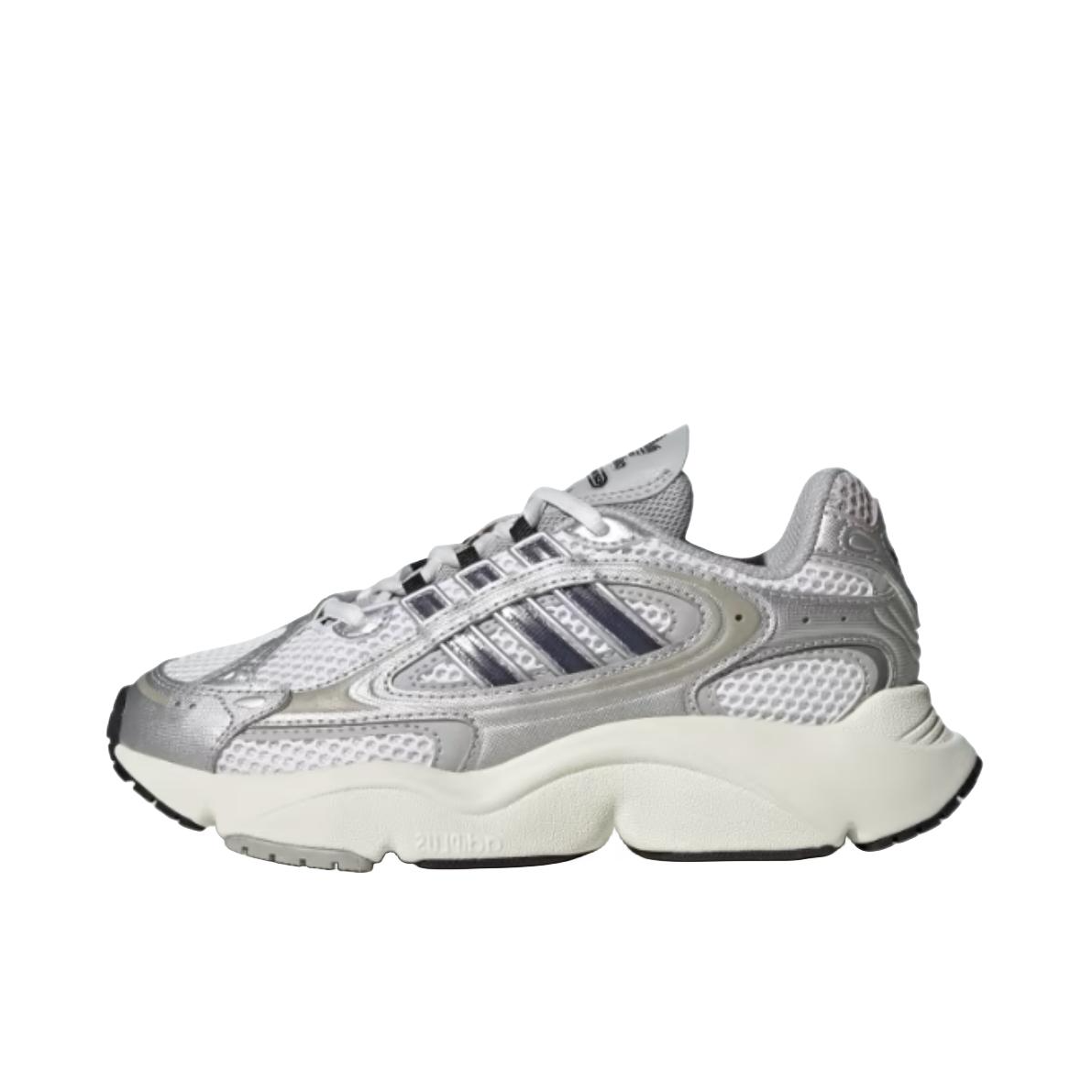 推荐商品：adidas Originals Ozmillen 舒适缓震 网面 防滑耐磨 复古 运动休闲鞋 老爹鞋 大童/银色/白色
