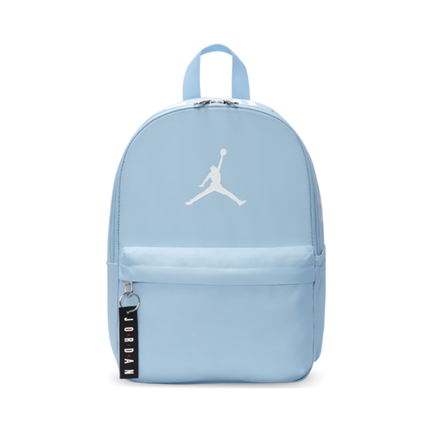Jordan 经典品牌标志大象纹徽标印花大Logo简约休闲外出大容量宽敞拉链开合幼儿园小学生书包双肩包 浅蓝色 DV5304-411