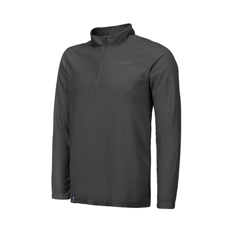 推荐商品：BLACKICE/黑冰 抗菌保暖半拉链抓绒衣  JSS523338M 灰黑