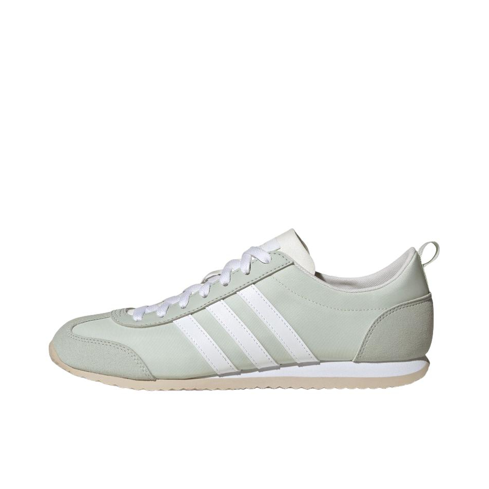 推荐商品：adidas VS JOG 2.0 运动休闲鞋 T头鞋 德训鞋 赛车鞋 薄底防滑耐磨舒适织物时尚百搭复古轻运动 亚麻绿/白色/质感灰