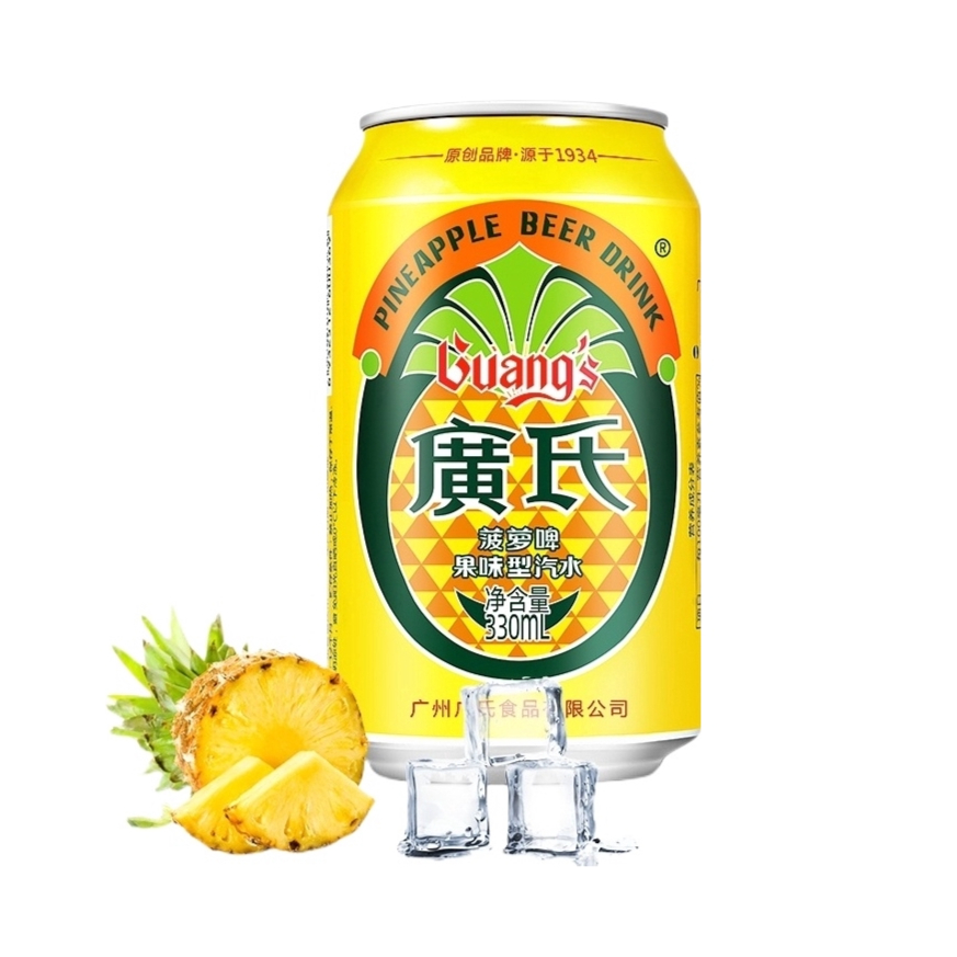 推荐商品：广氏 菠萝啤 果味型汽水 330ml 罐装 解腻