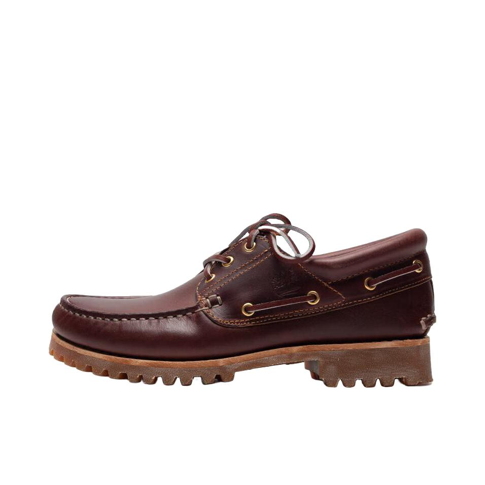 推荐商品：Timberland/添柏岚 牛皮 经典复古 防滑耐磨 户外 三眼 休闲 手工缝制 正式 透气 乐福鞋 皮鞋 30003 UNITED ARROWS联名/酒红色