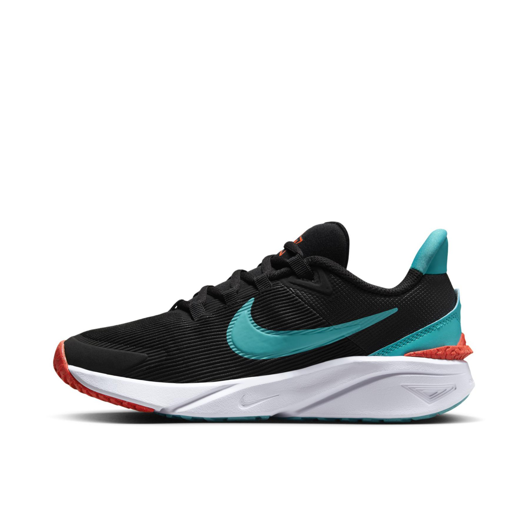 推荐商品：Nike Star Runner 4 跑鞋 防踢减震防滑耐磨舒适透气百搭时尚公路 GS/黑色/仙人掌绿/亮深红/白色