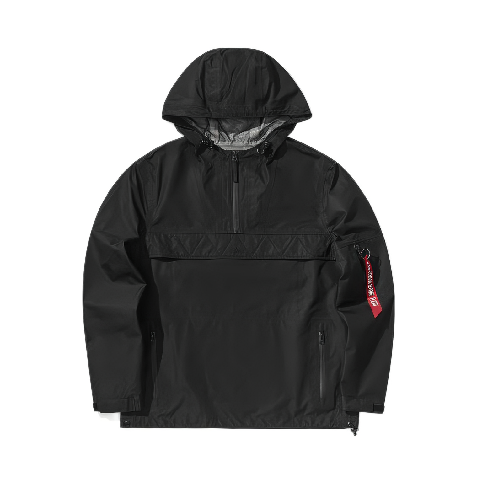 Alpha Industries/阿尔法工业 军风标签军旅工装拼接套头连帽拉链卫衣 男女同款 MJR49500C1