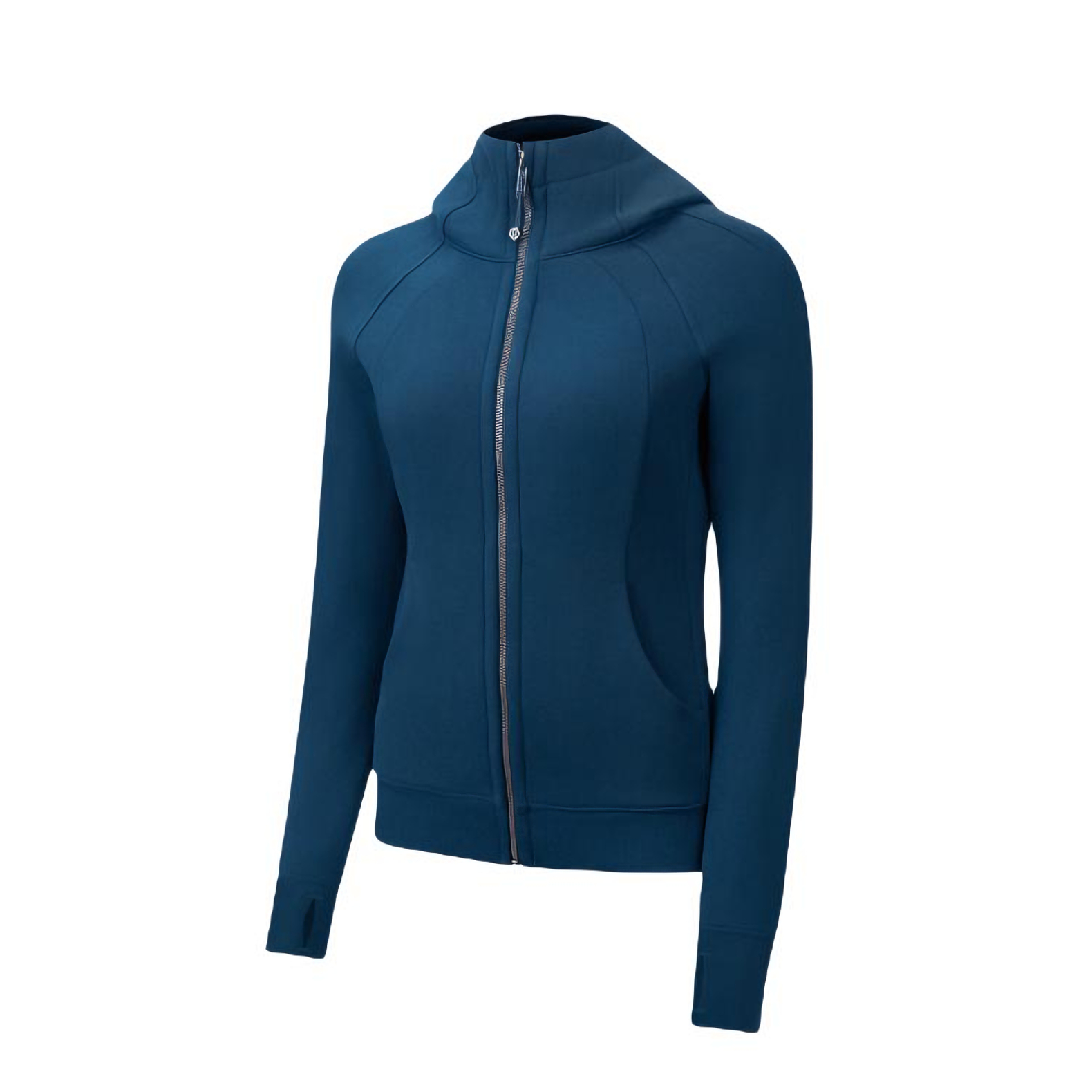 推荐商品：【孙珍妮同款】LULULEMON/露露乐檬 Scuba系列拉绒轻薄透气透湿纯色全拉链修身连帽卫衣 女装 LW4CGVS 混调深海蓝