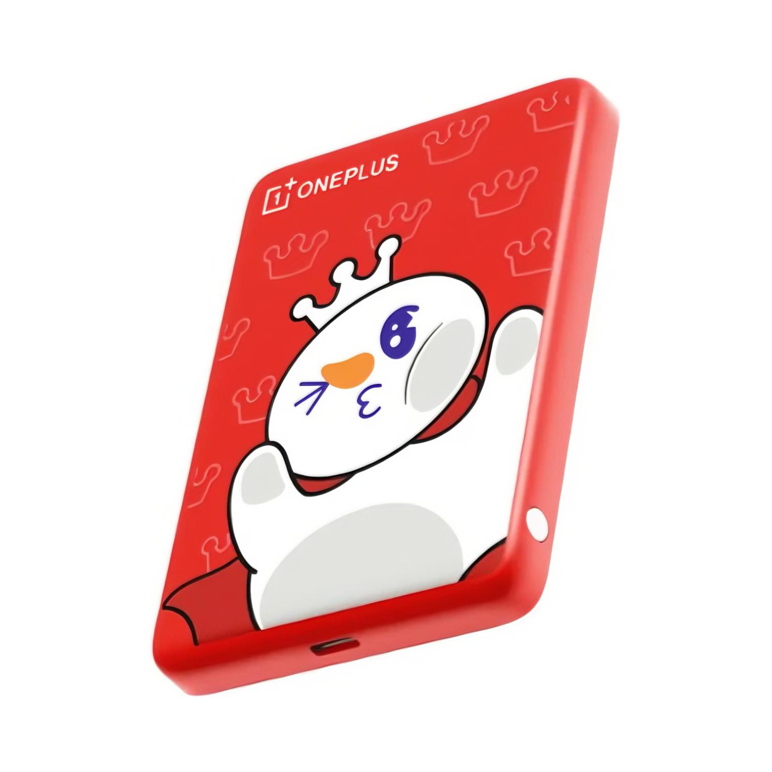 OnePlus/一加 5000mAh 10W 磁吸 移动电源 便携轻量 强劲吸附 可上飞机 闪充 红色