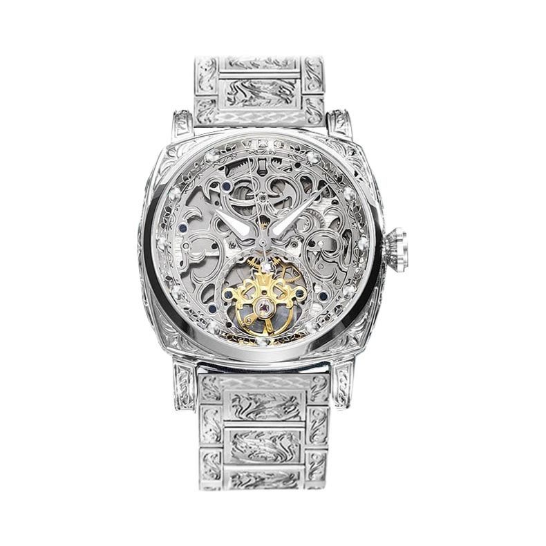 推荐商品：VRQ 镂空潮流高级感夜光防水全自动机械女表