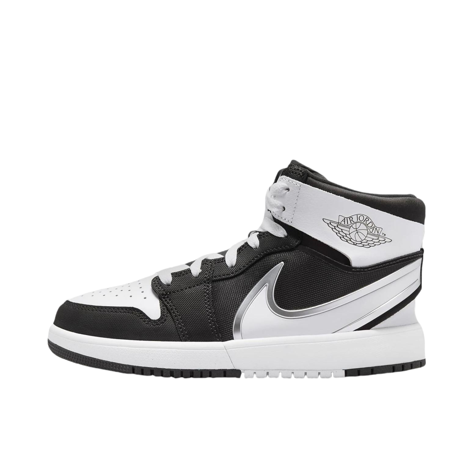 推荐商品：Air Jordan 1 板鞋 运动休闲鞋 复古潮流支撑合成革 大童/黑色/白色