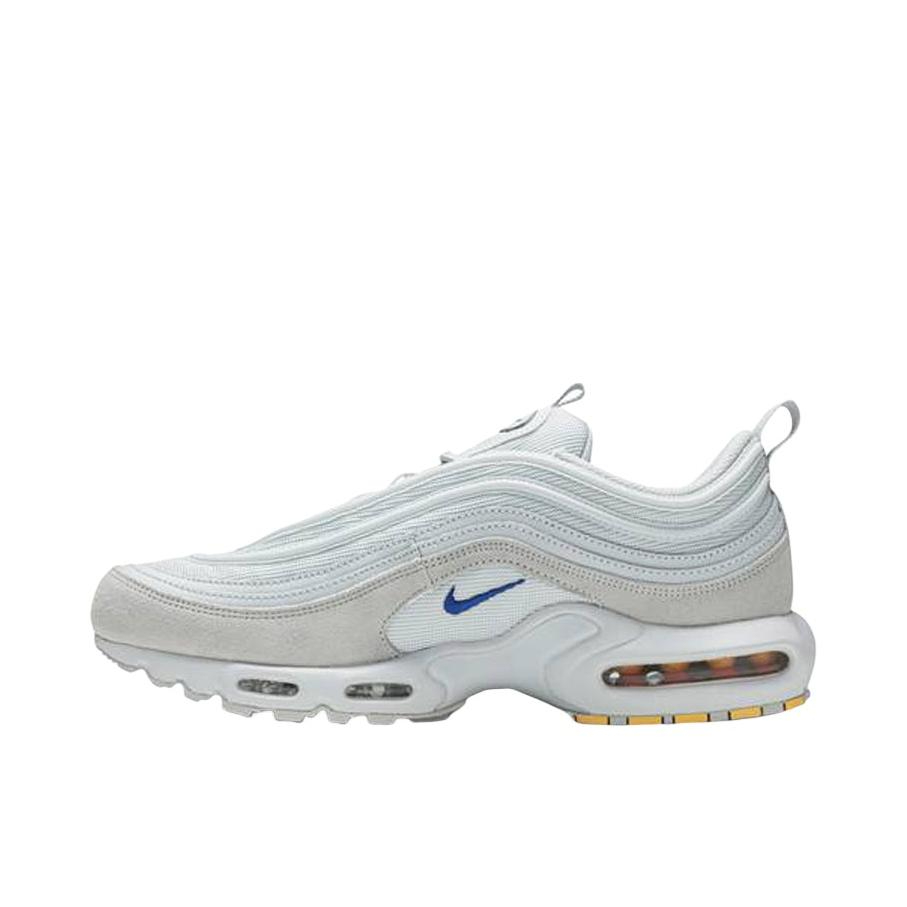 推荐商品：Nike Air Max Plus 97 防滑耐磨 舒适透气 支撑 气垫 复古 运动休闲鞋 白色/蓝色