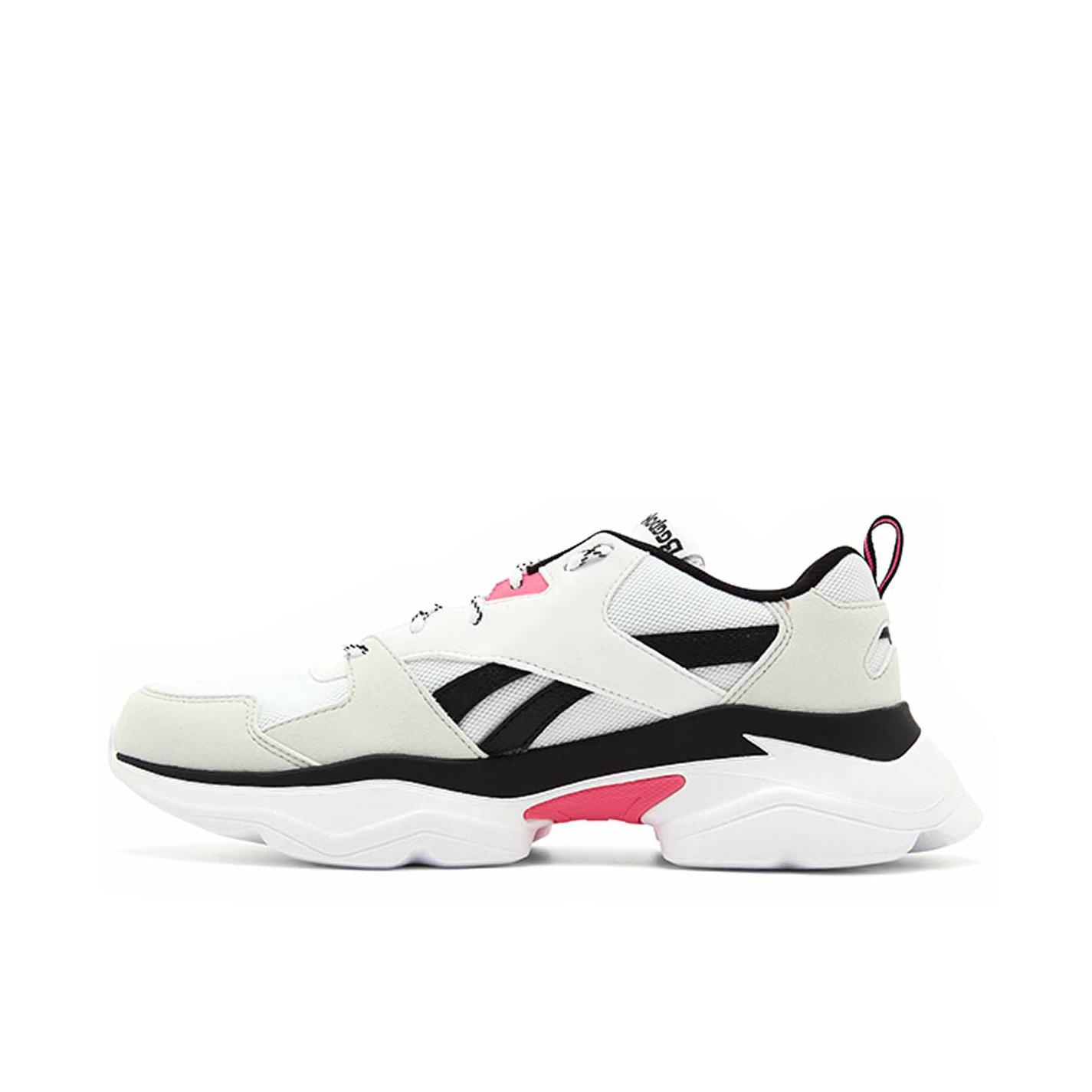 推荐商品：Reebok/锐步 Royal Bridge 3.0 运动休闲鞋 复古拼接透气缓震防滑织物圆头包裹性轻便 DeepPink/Black/White
 白黑粉