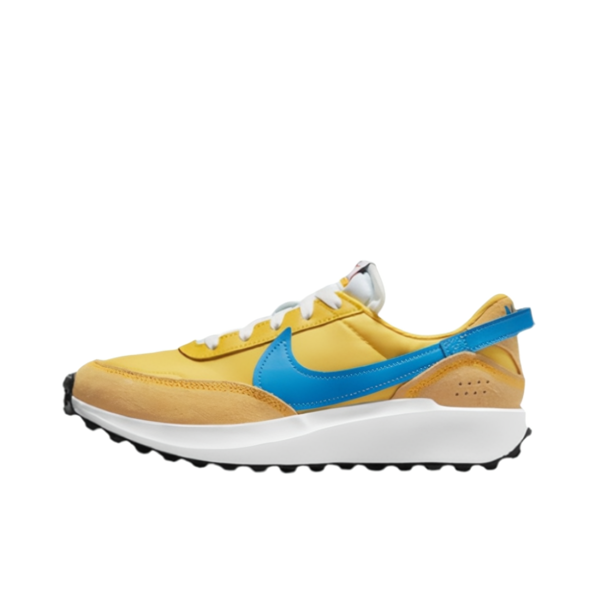 推荐商品：Nike Waffle Debut 运动休闲鞋 轻便缓震防滑复古圆头抓地包裹性 女款/黄色/蓝色