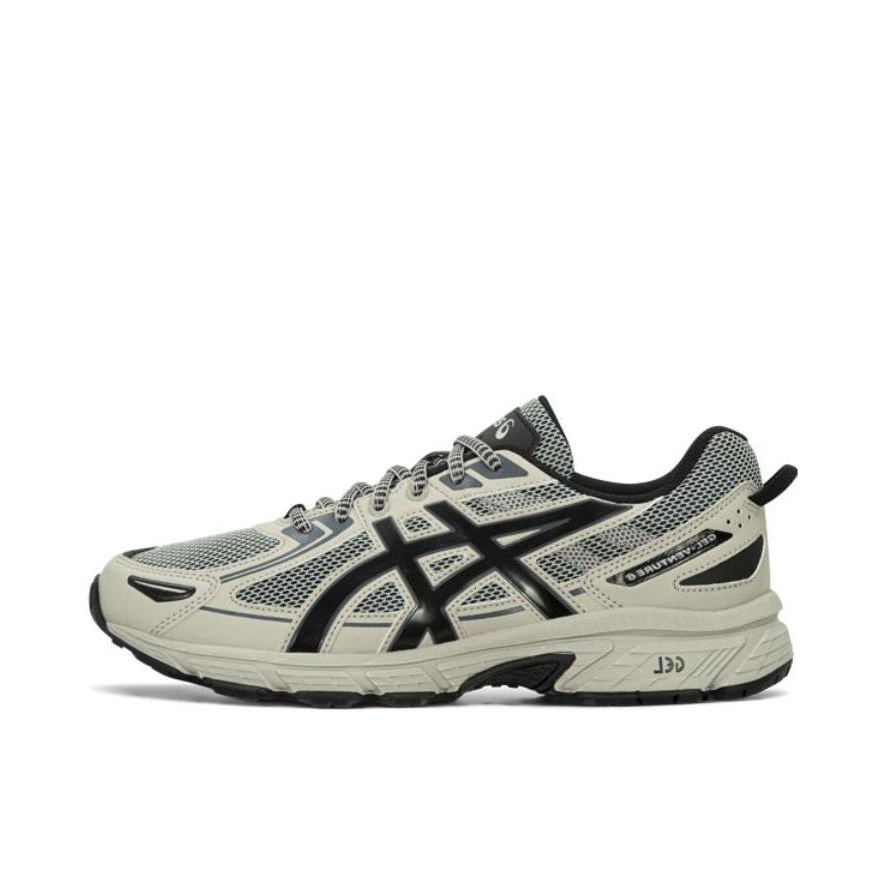 推荐商品：Asics/亚瑟士 Gel-Venture 6 跑鞋 防滑耐磨缓冲抓地减震回弹透气复古越野 灰色/黑色/褐色