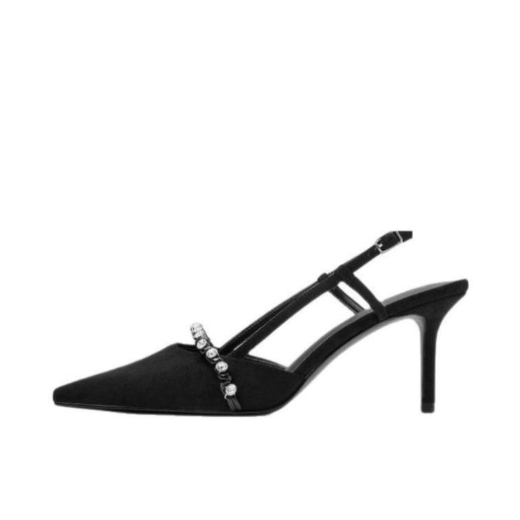 推荐商品：CHARLES&KEITH 高跟鞋 优雅尖头气质 CK1-60580344 黑色纹理