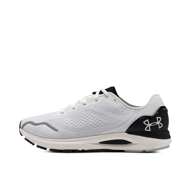 推荐商品：Under Armour/安德玛 HOVR Sonic 6 减震防滑耐磨 运动训练 网面透气 跑鞋 白色/黑色