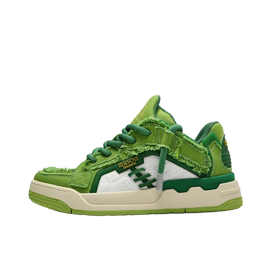 推荐商品：masongarments 天梯系列 潮流 时尚 防滑耐磨 增高 面包鞋 M32700208 苹果绿