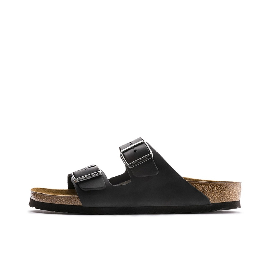 推荐商品：Birkenstock Arizona系列 舒适软底 外穿 软木 双扣 一字 圆头 绒面 搭扣 牛皮革 双带 防磨 拖鞋 勃肯鞋 常规版/黑色/棕色
