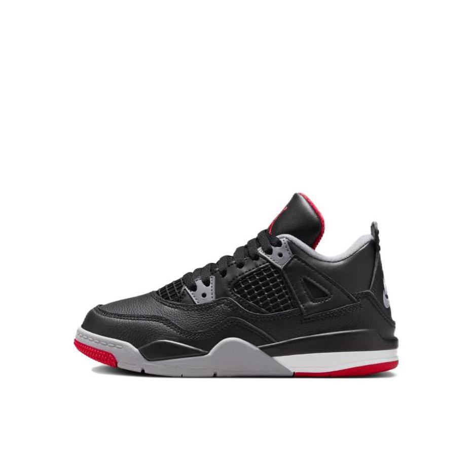 推荐商品：Air Jordan 4 Retro 防滑耐磨 减震透气 时尚经典 运动鞋儿童 小童/中帮/黑色/灰色