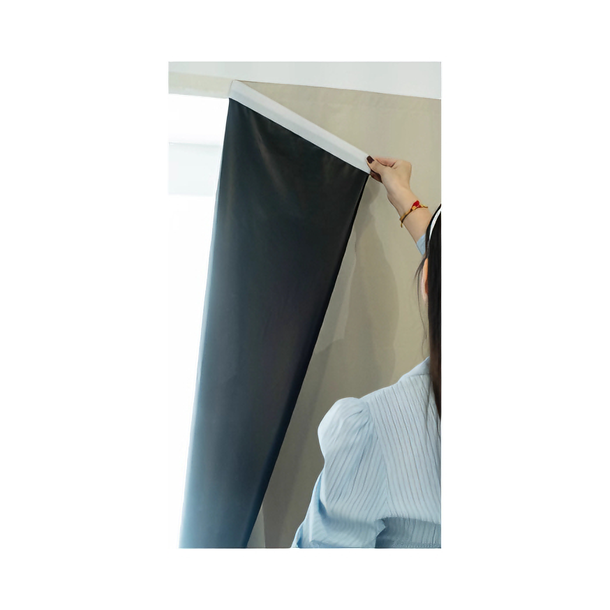 推荐商品：薇萁思 免打孔魔术贴款 遮光度100% 窗帘