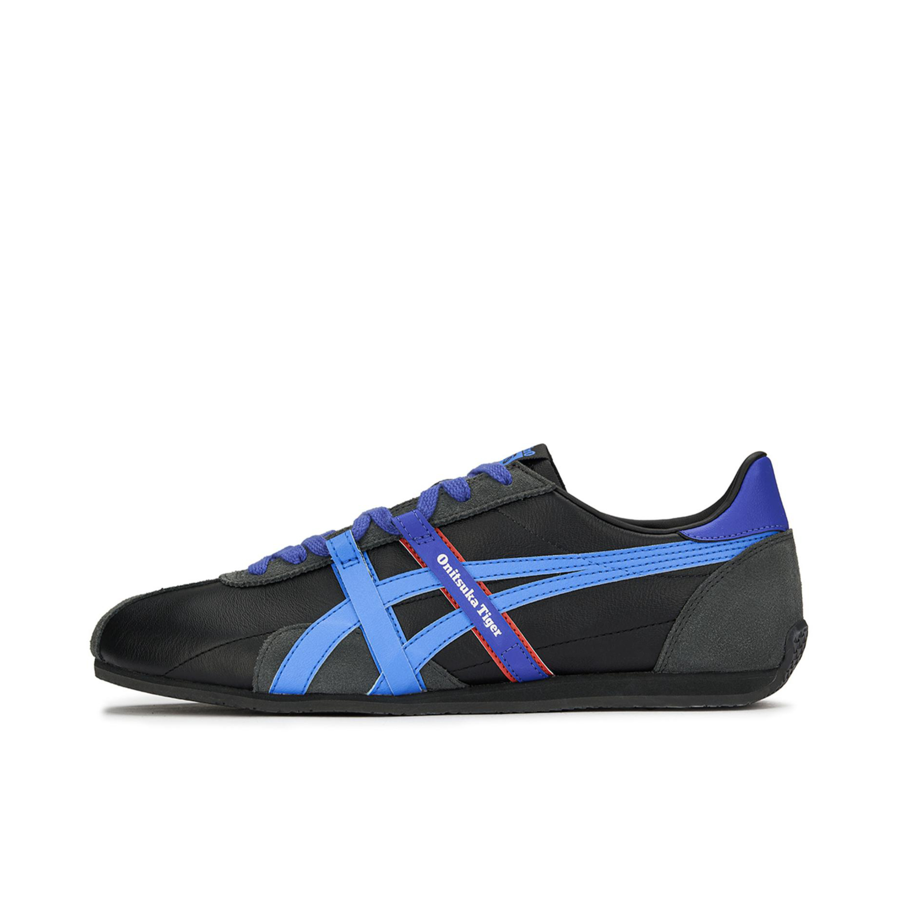 推荐商品：Onitsuka Tiger/鬼冢虎 RUNSPARK 2.0 运动休闲鞋 透气舒适时尚 黑色/蓝色