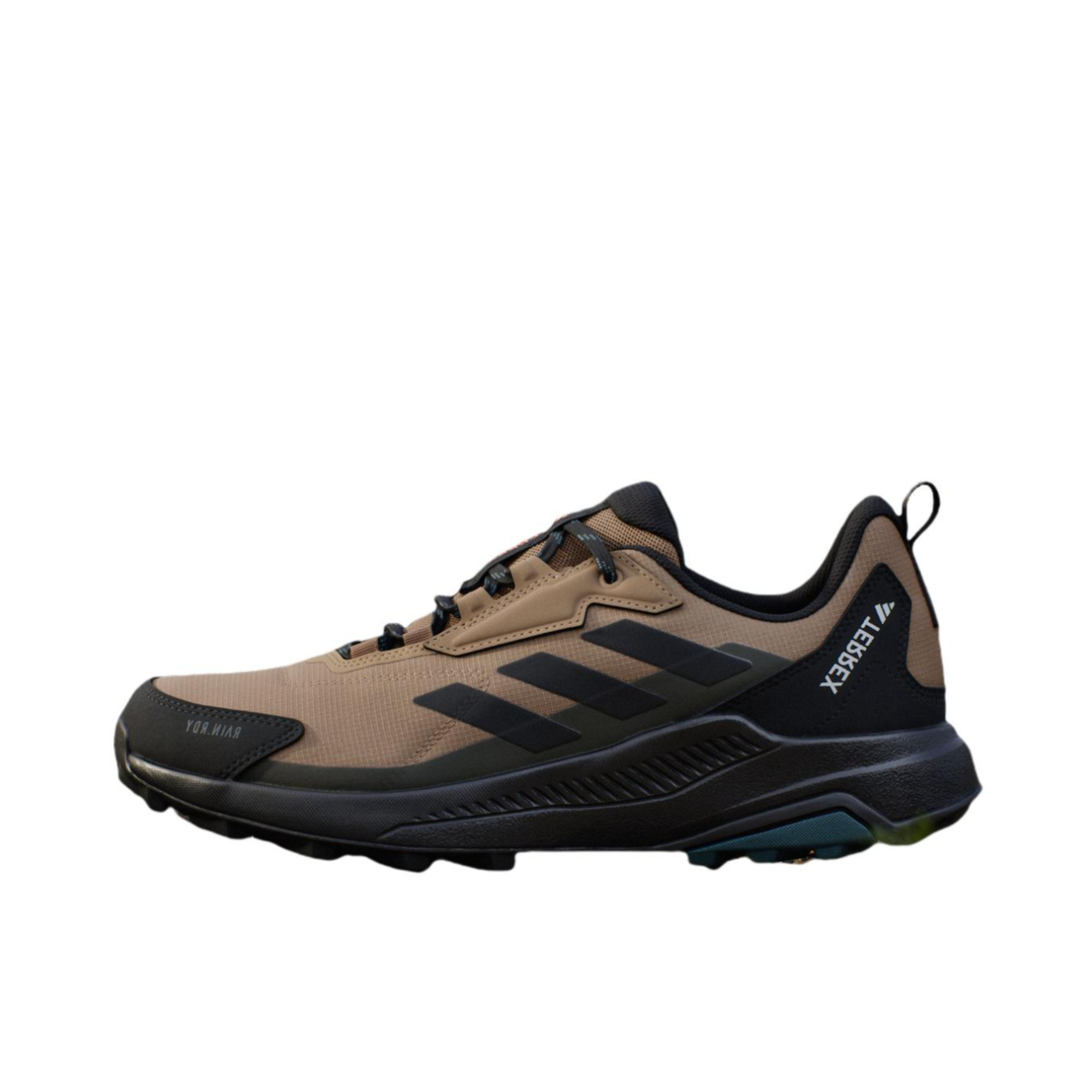 推荐商品：adidas  Anylander  R.RDY  防滑 防水 低帮 系带  户外鞋 纸板黄/黑色/暗橄榄绿