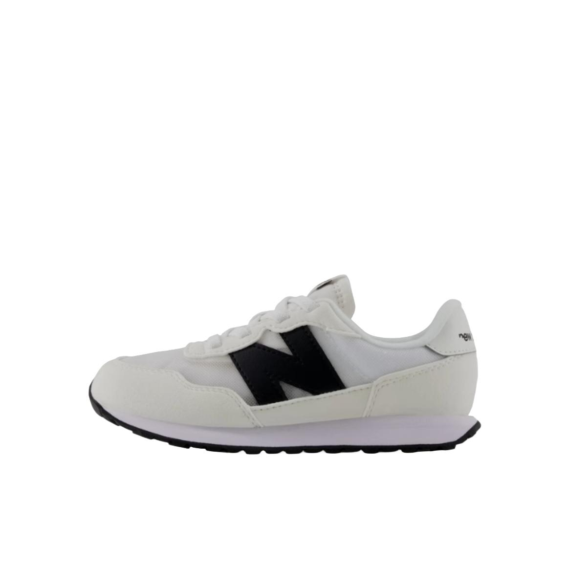 推荐商品：New Balance 237 网面 休闲 透气复古 防滑耐磨 拼接 防踢 织物 运动鞋儿童 小童/白色/黑色