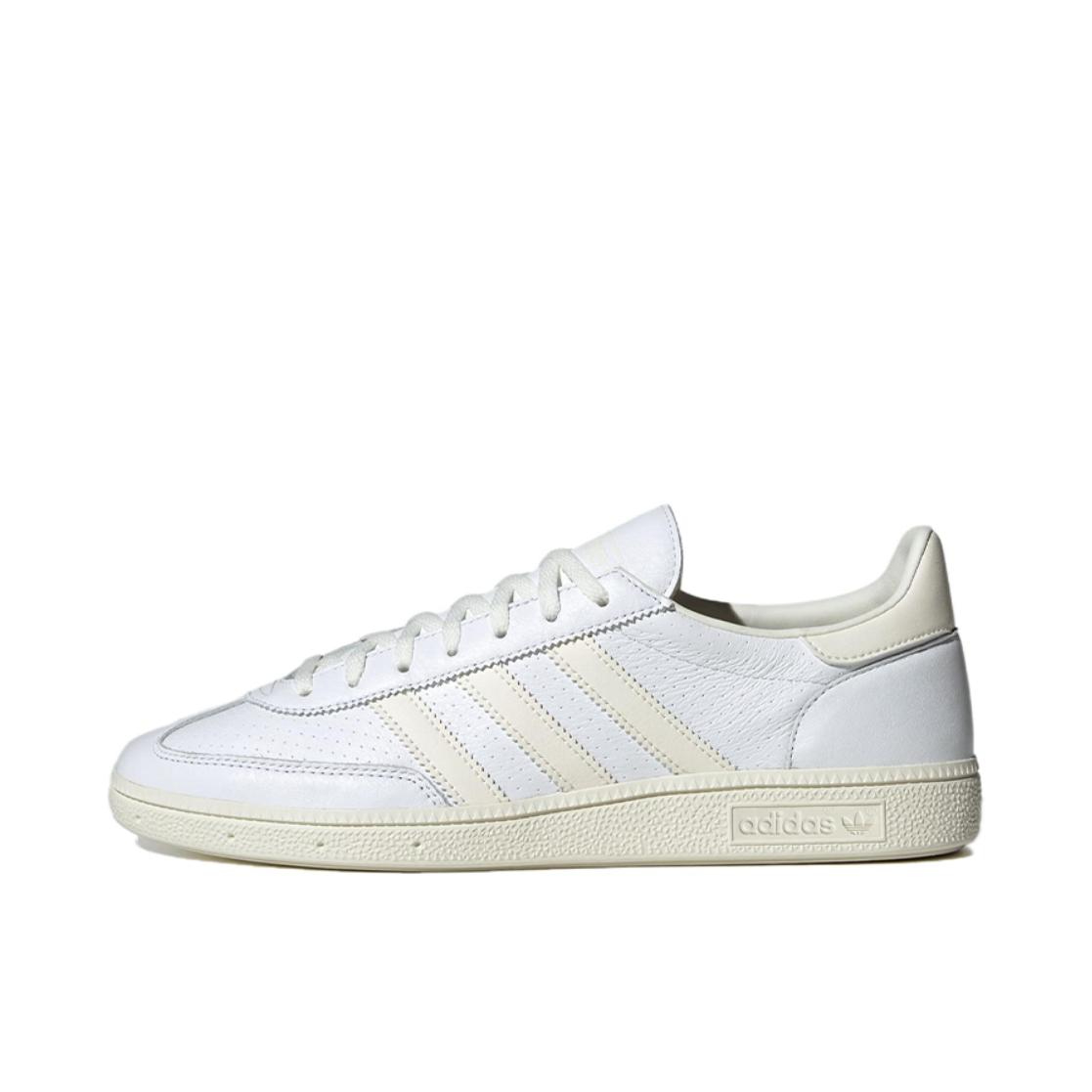 推荐商品：adidas Originals Handball Spezial 薄底鞋 T头鞋 德训鞋 板鞋 简约百搭复古轻便防滑耐磨贴合圆头耐穿 米白色
