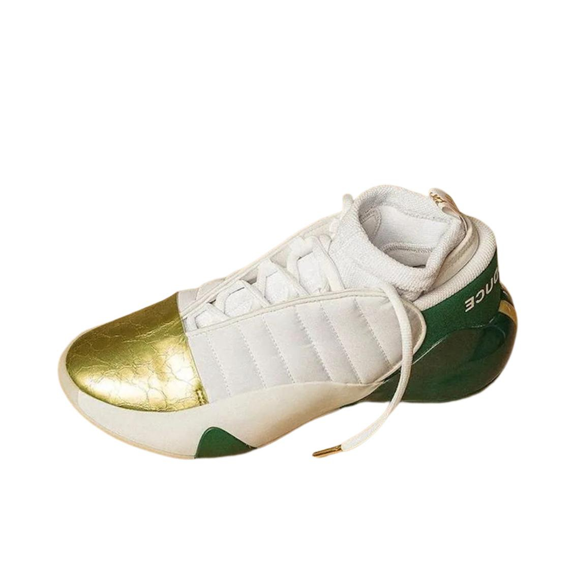 推荐商品：adidas Harden Vol.7 哈登7代 篮球鞋 耐磨防滑舒适百搭运动 白色/金色/绿色