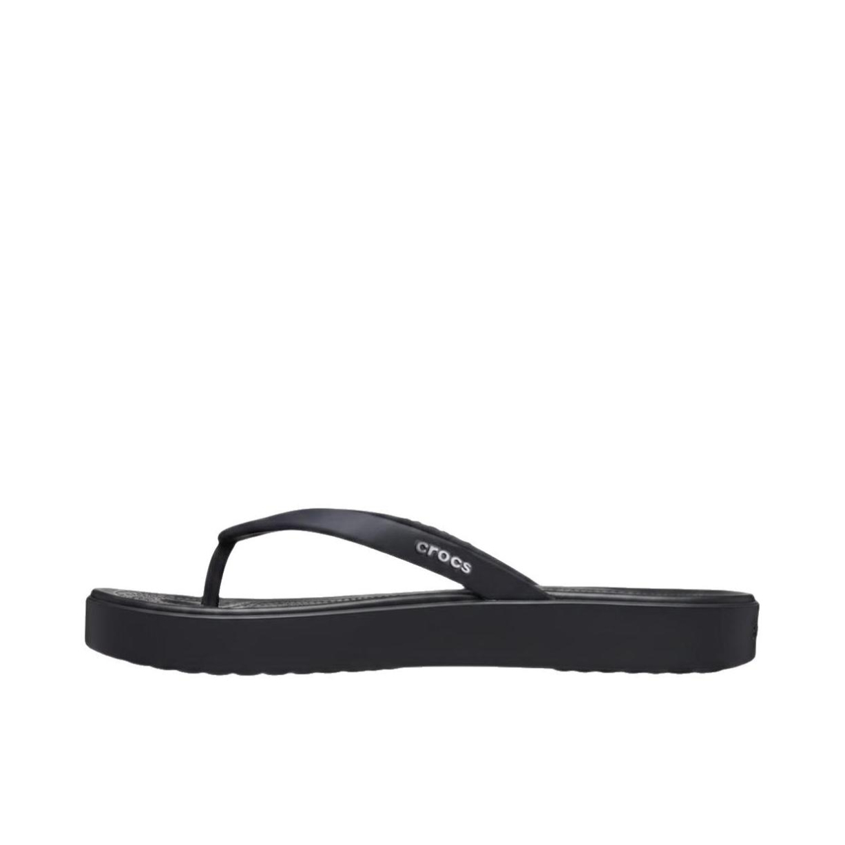 推荐商品：Crocs/卡骆驰 拖鞋 人字平跟夹趾 214161 女款/黑色