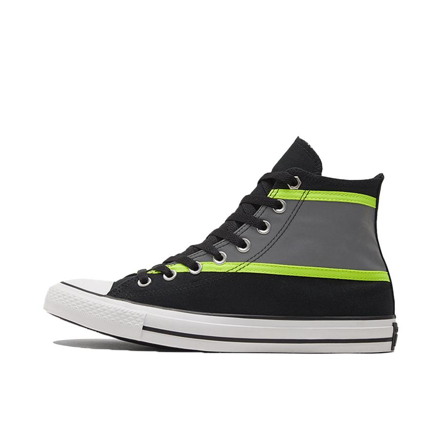 推荐商品：Converse/匡威 Chuck Taylor All Star 帆布鞋 常青款轻便防滑耐磨百搭复古圆头减震贴合高帮 黑绿灰