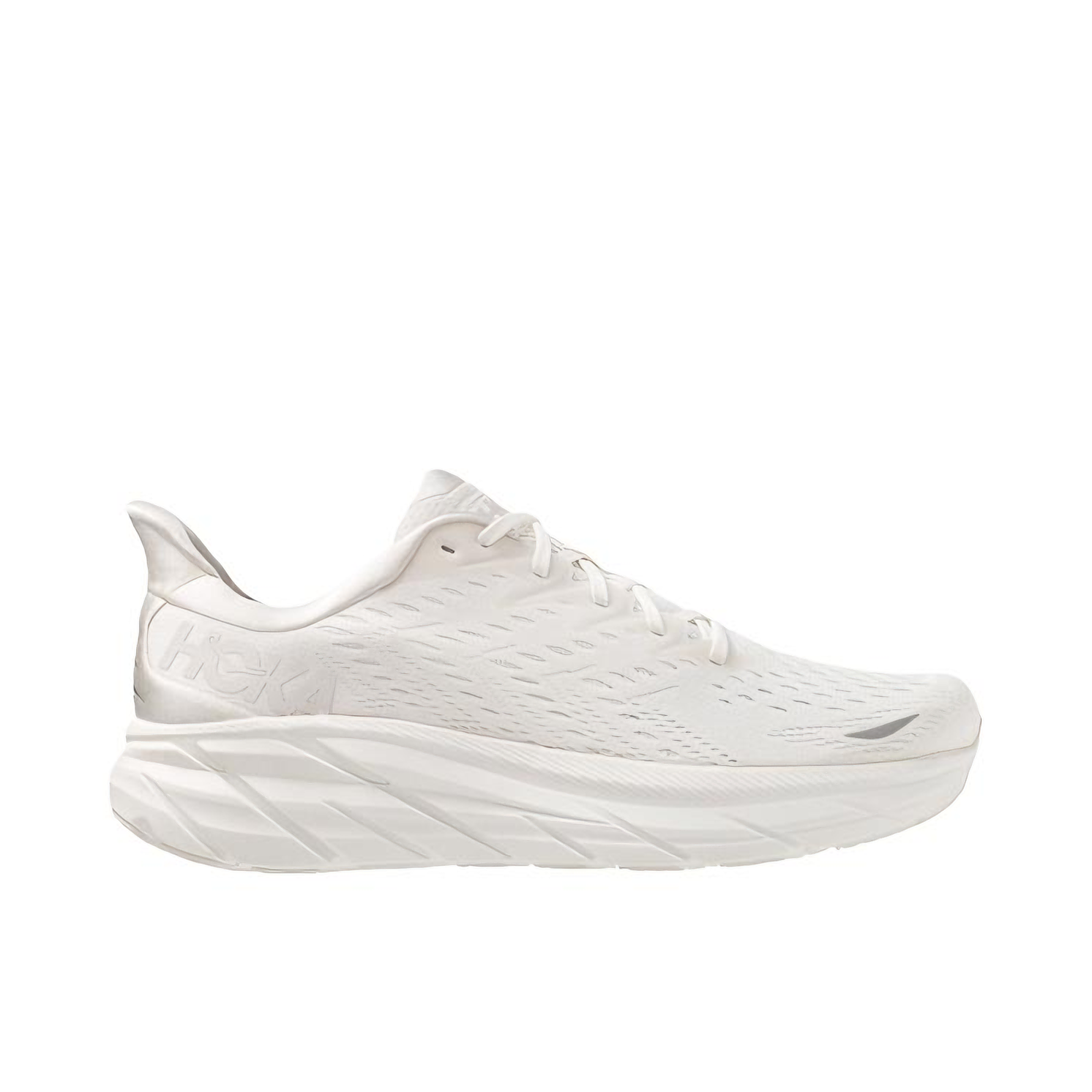 推荐商品：HOKA ONE ONE Clifton 克利夫顿 8 减震回弹 防滑耐磨 网布透气 跑鞋 纯白