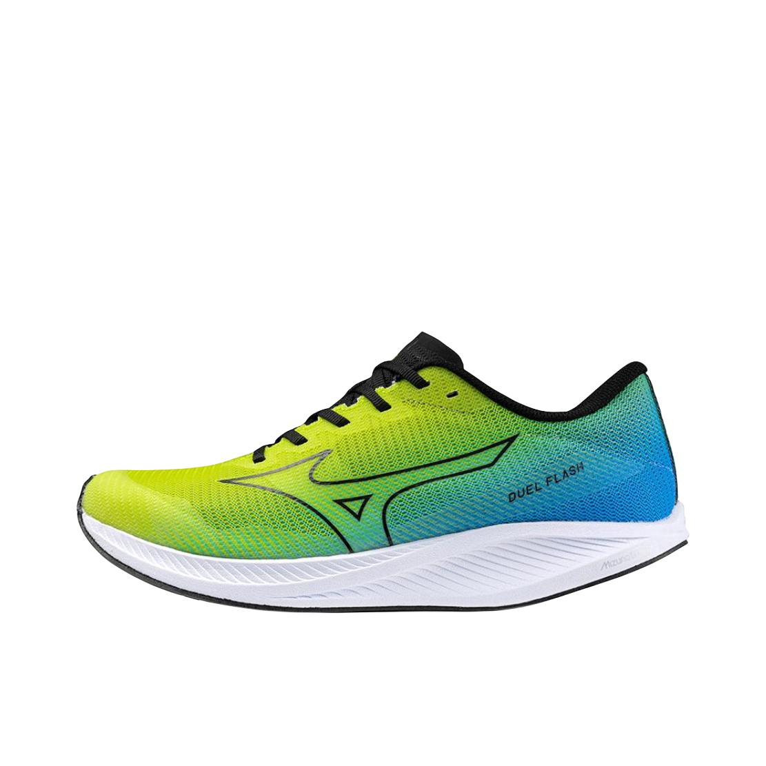 推荐商品：Mizuno/美津浓 Duel Flash 耐磨 防滑 跑鞋 蓝色/黄色