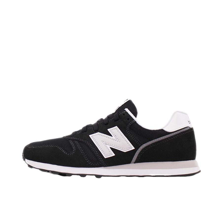 推荐商品：New Balance 373 织物 经典复古 百搭简约 网布 减震 舒适透气 防滑耐磨 低帮 合成革 马拉松 轻便缓震 运动休闲鞋 黑色/白色