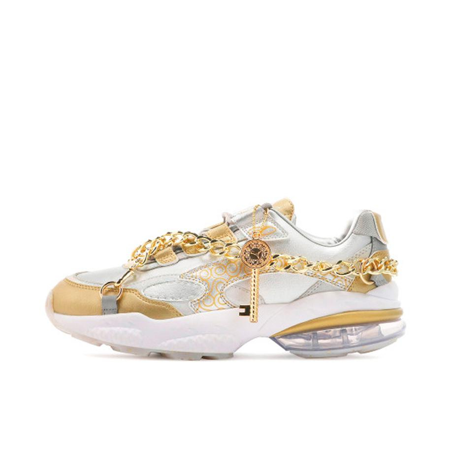 推荐商品：Puma/彪马 Cell Venom 运动休闲鞋 复古轻便耐磨舒适透气 海贼王联名/白色/金色