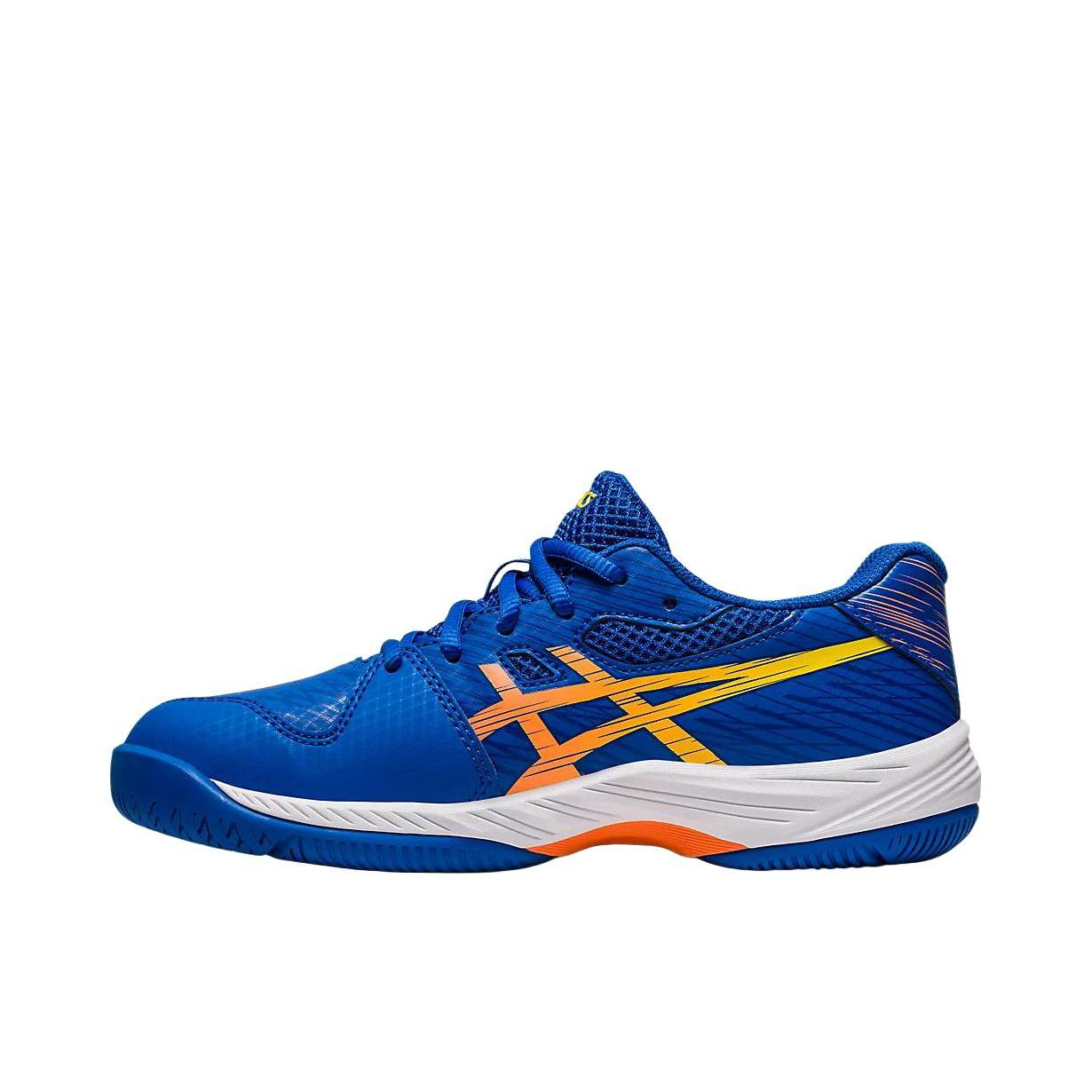 推荐商品：Asics/亚瑟士 Gel-Game 9 速度型 防滑抓地 网面透气 稳定支撑 网球鞋 大童/蓝色/黄色
