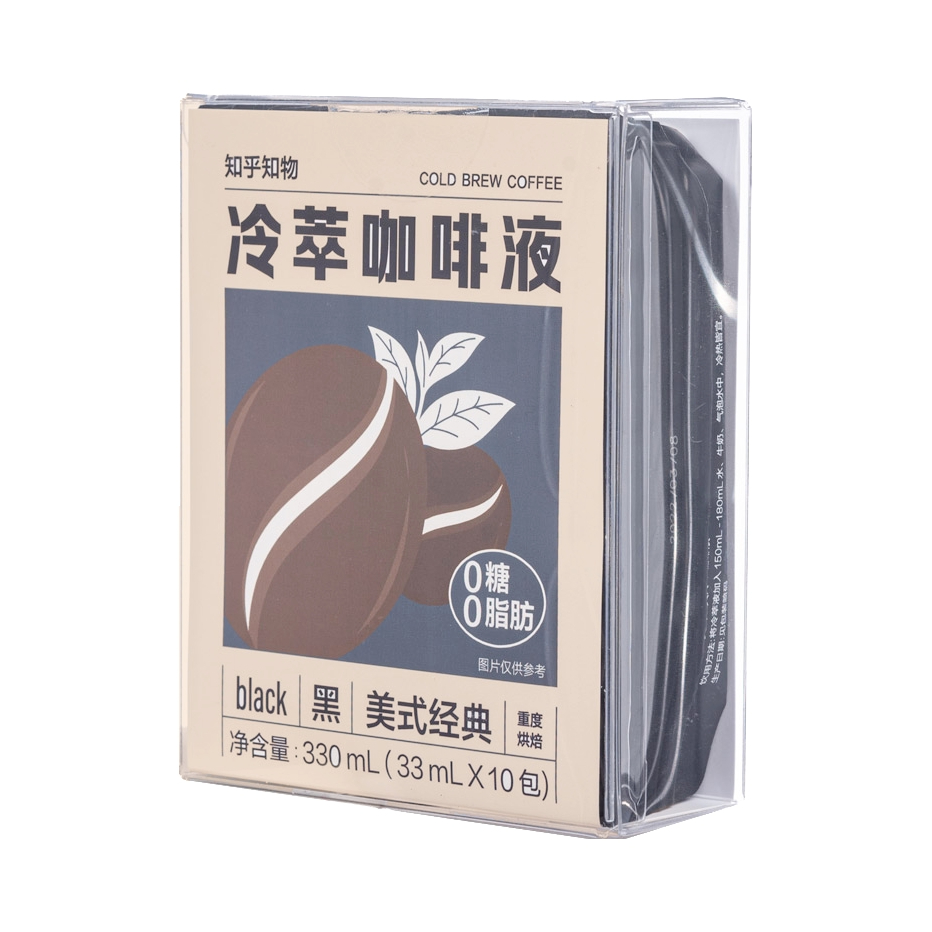 推荐商品：知乎知物 冷萃咖啡液 330ml 盒装 美式榛果低酸 美式经典