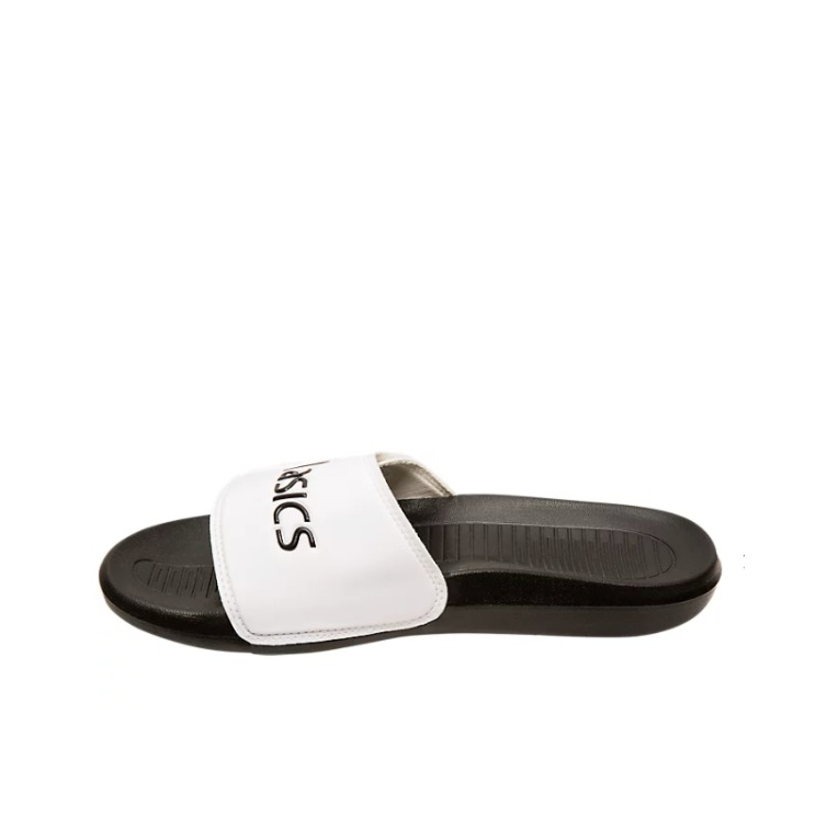 推荐商品：Asics/亚瑟士 As002 防滑耐磨 透气舒适 拖鞋 白色/黑色