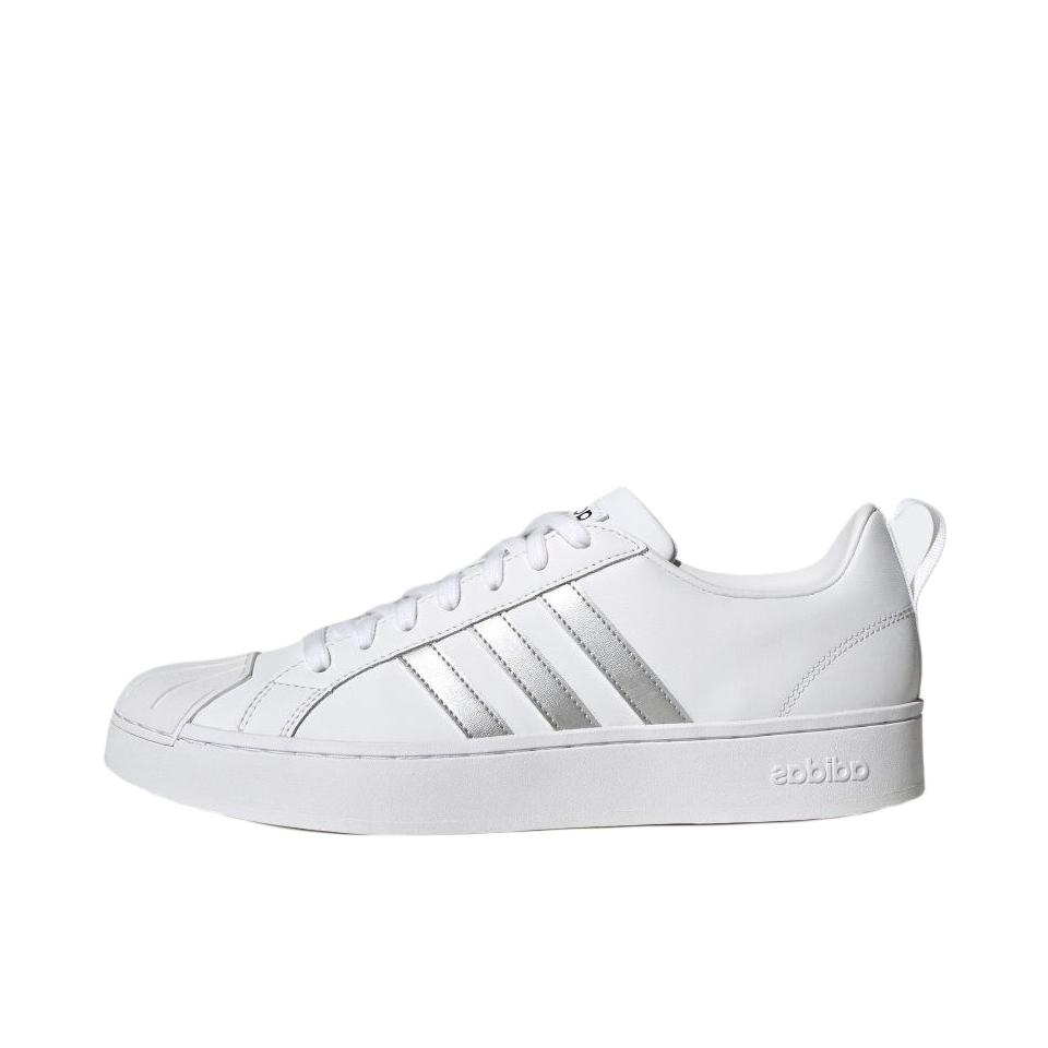 推荐商品：adidas neo Streetcheck 板鞋 小贝壳头防滑耐磨轻便透气舒适百搭 白色/银色