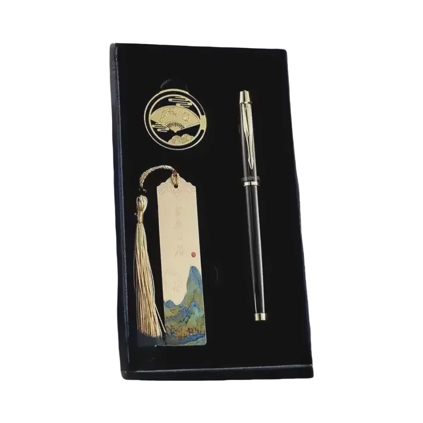 推荐商品：HERO/英雄 7006 千里江山图书签系列 明尖0.5mm 黑色墨水笔钢笔 套装 可替换