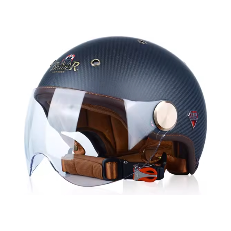 推荐商品：BEON br13 防晒 半盔 碳纤维 电动车头盔