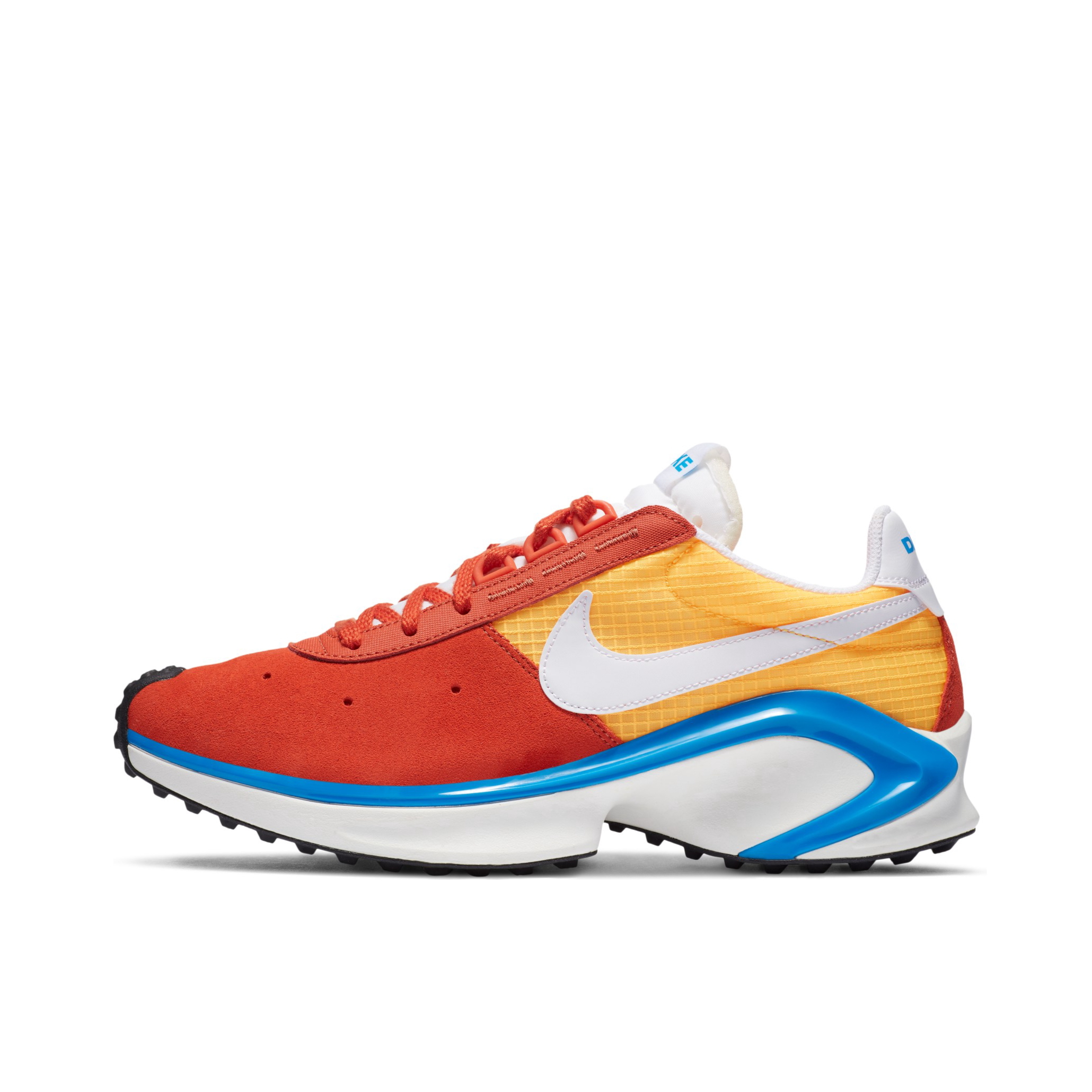 推荐商品：Nike D/MS/X Waffle 跑鞋 轻便透气防滑耐磨舒适复古时尚百搭休闲运动织物 减震 橘红/橙黄/蓝色/白色