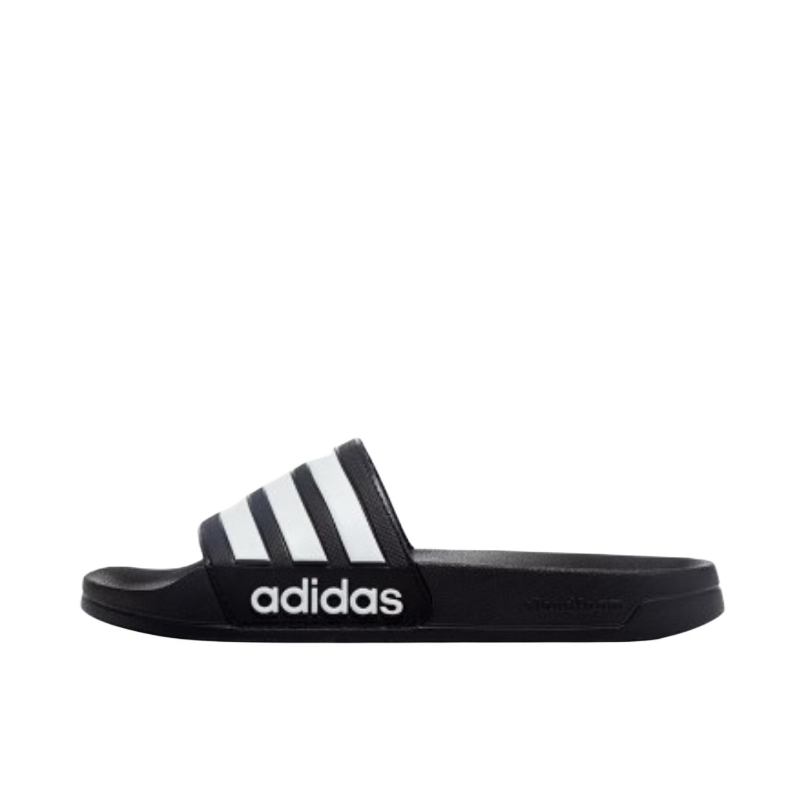 推荐商品：adidas Originals Adilette Lite 时尚舒适 休闲运动 外穿沙滩 一字 防滑耐磨 拖鞋 纯黑色/白色