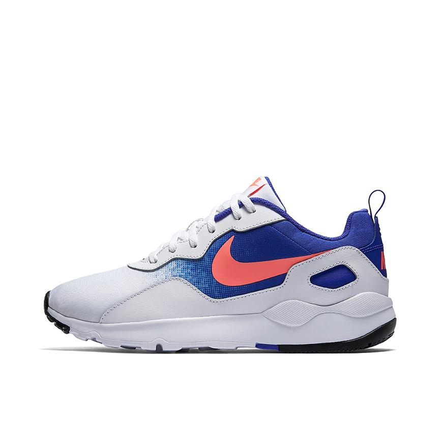 推荐商品：Nike LD Runner 跑鞋 舒适轻便防滑耐磨减震透气低帮百搭复古合成革 White/Lava Glow-Paramount Blue 白蓝红