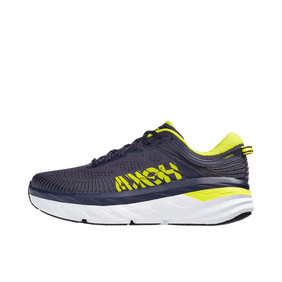 推荐商品：HOKA ONE ONE Bondi 邦代 7 轻便透气 减震 织物 运动 跑鞋 奇幻灰/深灰