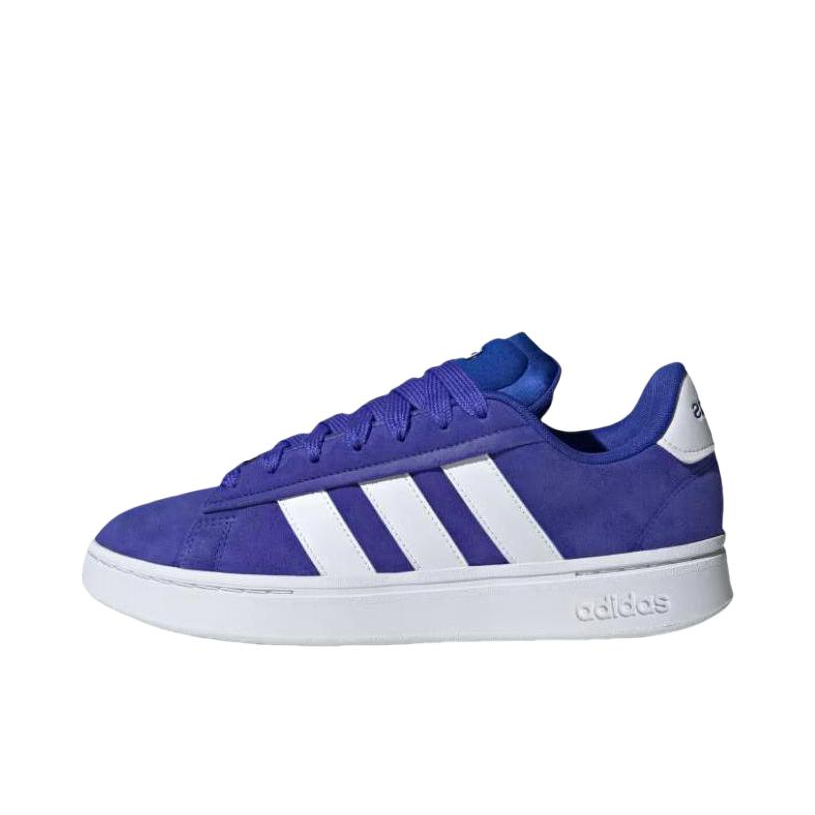 推荐商品：adidas Grand Court Alpha 面包鞋 板鞋 减震透气防滑耐磨百搭复古轻运动薄底贴合 蓝色/白色