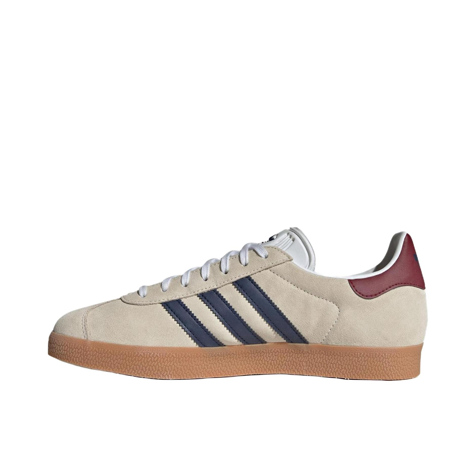 推荐商品：adidas Originals Gazelle T头鞋 德训鞋 板鞋 轻便复古薄底舒适百搭减震耐磨贴合圆头 白色/深蓝/暗红