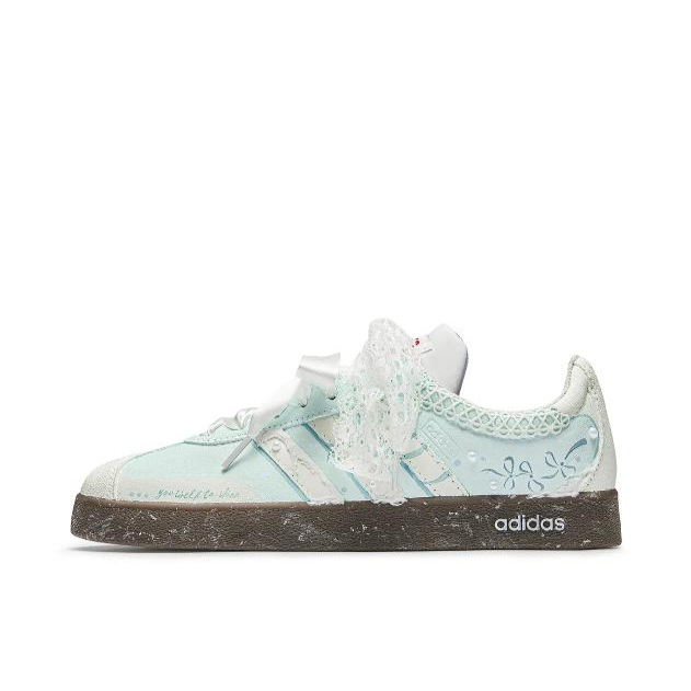 推荐商品：定制款 adidas neo Vl Court 板鞋 减震抗冲击性防水合成革甜酷美式包裹性 薄荷奶绿