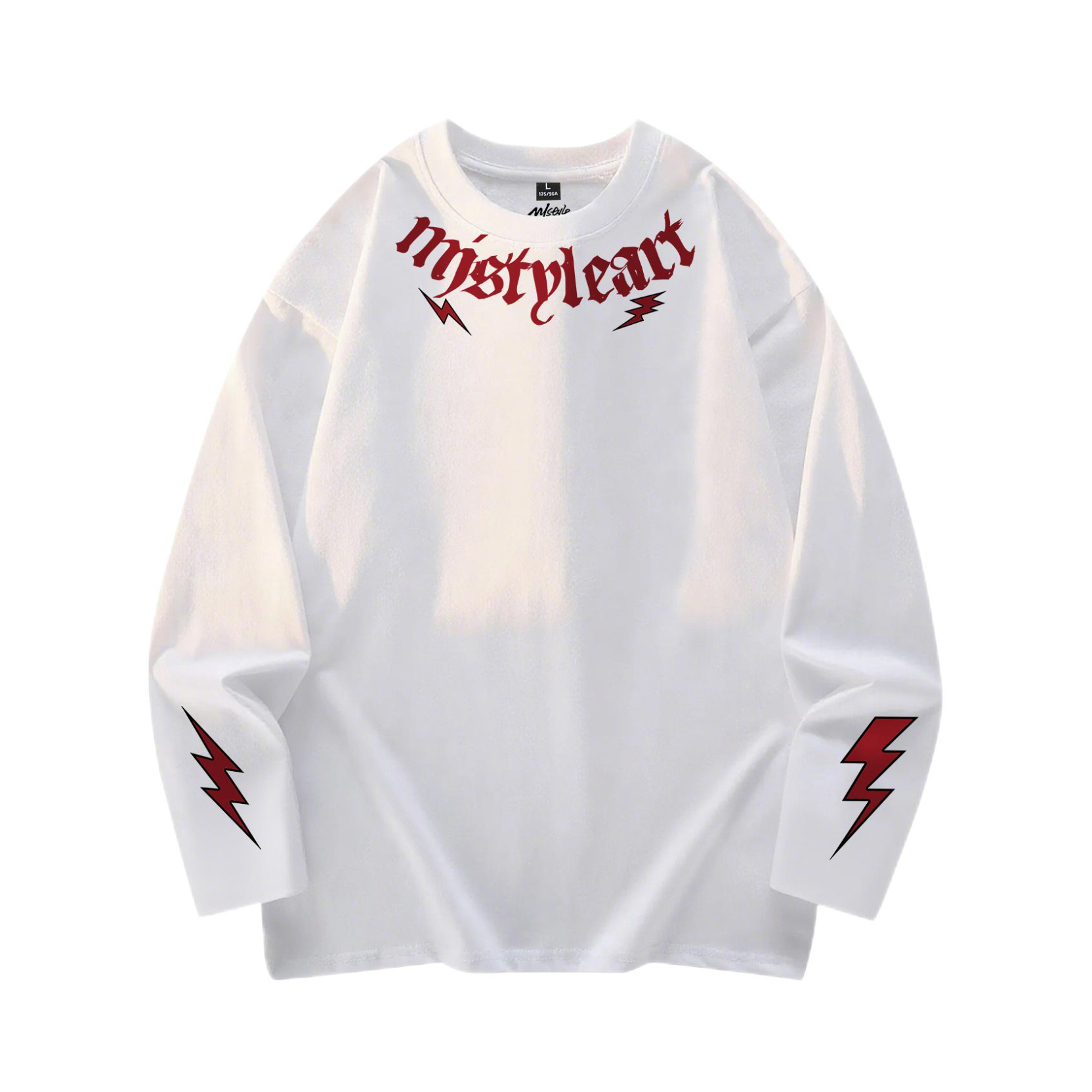 推荐商品：MJstyle 套头重磅长袖T恤 MJ2761M269 白