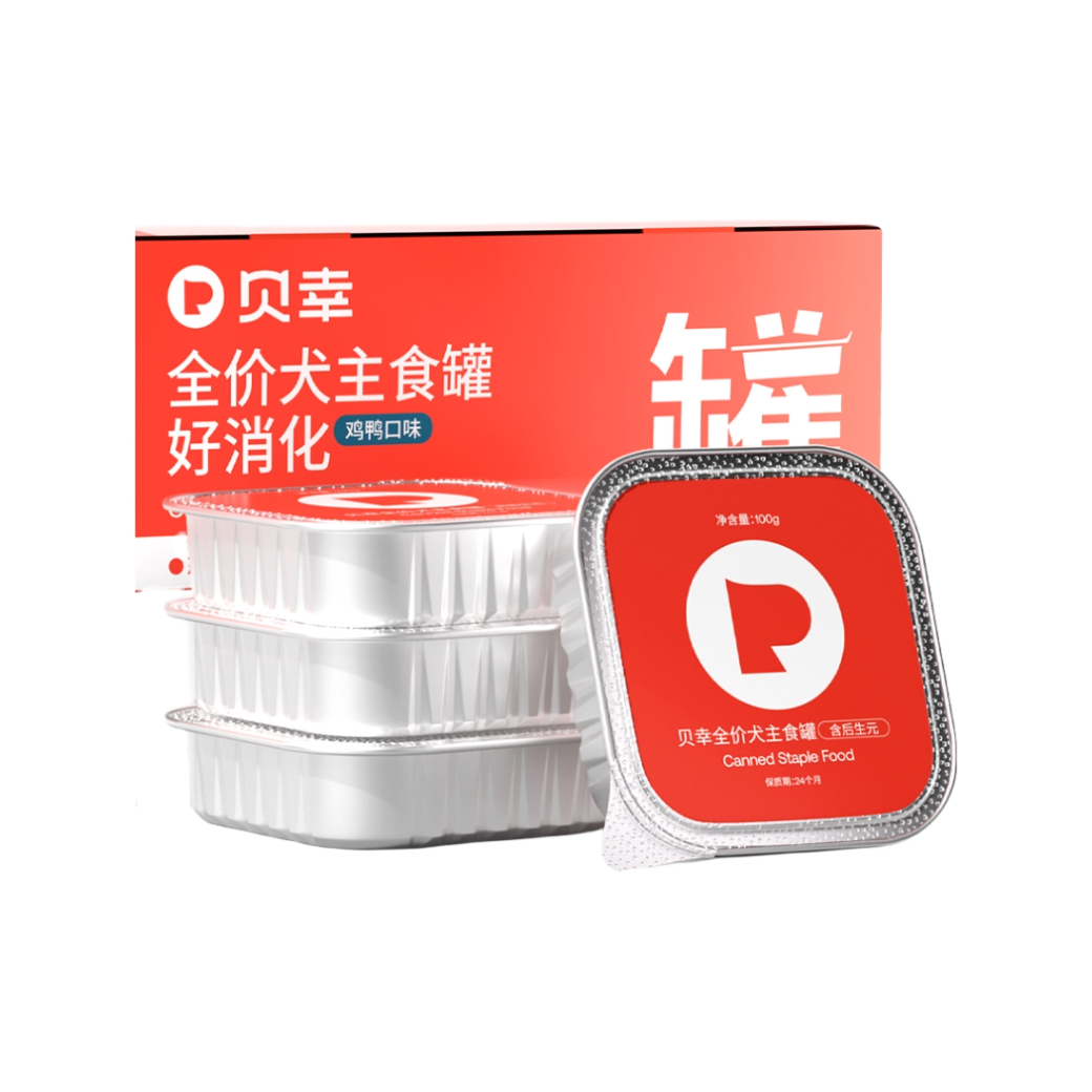推荐商品：贝幸 全价营养鸡肉鸭肉拌饭增肥狗狗主食罐头