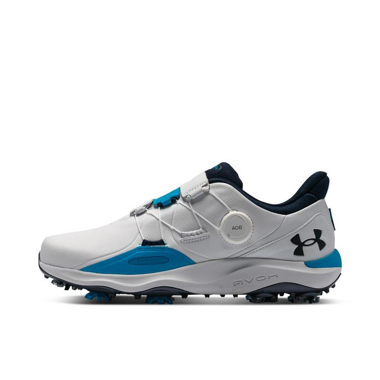 推荐商品：Under Armour/安德玛 舒适时尚 休闲百搭 高尔夫鞋 白色/蓝色